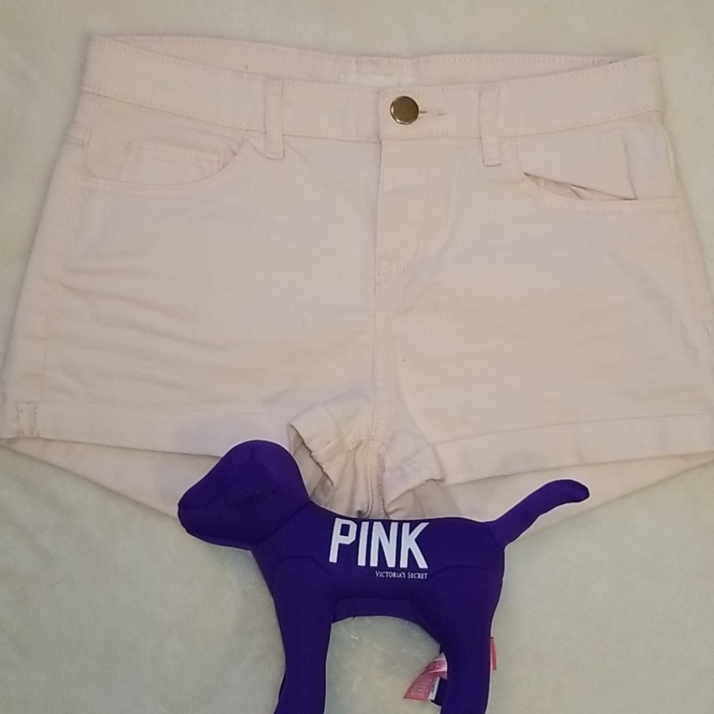 Women's H&M Light Pink Denim Shorts Size 2 NWOT